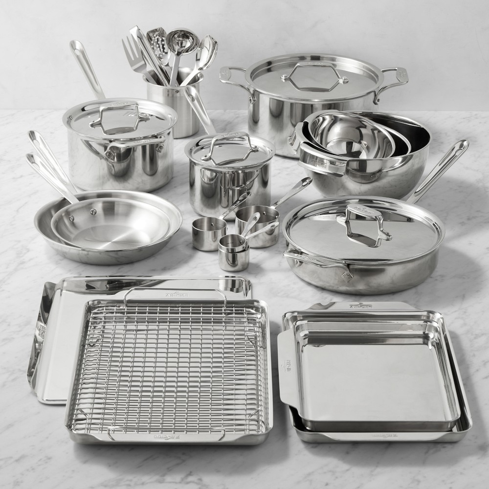 All-Clad D5® Stainless-Steel Ultimate Kitchen 29-Piece Set