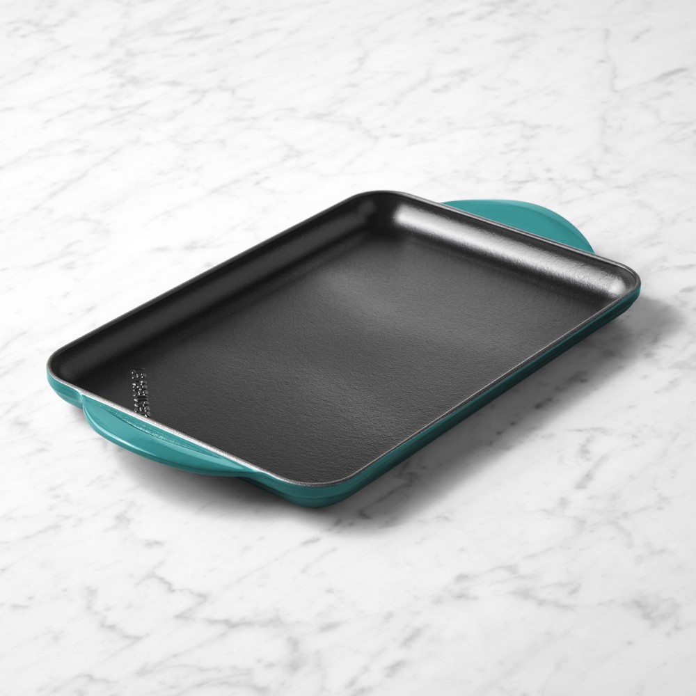 Le Creuset Signature Enameled Cast Iron Skinny Griddle - Ocean