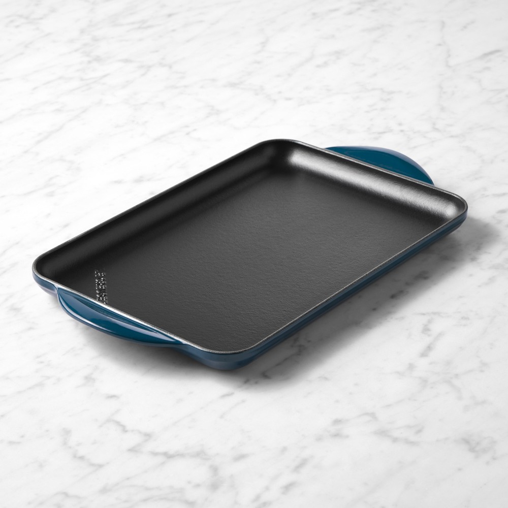 Le Creuset Signature Enameled Cast Iron Skinny Griddle - Agave