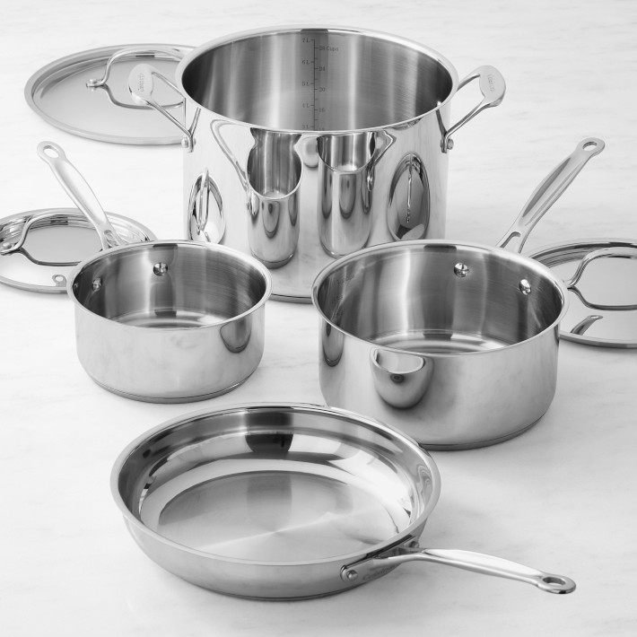 未使用　クイジナート Cuisinart 鍋　フライパン　7ピースセット Cuisinart Chef's Classic 7-Piece Cookware Set | Williams Sonoma