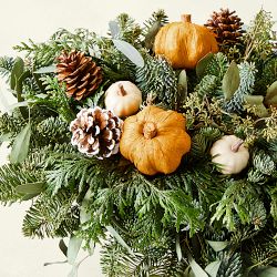Greens &amp; Gourds Thanksgiving Live Centerpiece