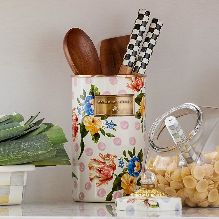 Mackenzie-Childs Wildflowers Utensil Holder | Williams Sonoma