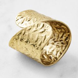 Hammered Cuff Napkin Rings, Set of 4