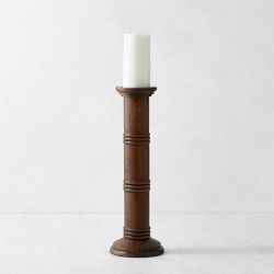 Oversized Wooden Pillar Holder