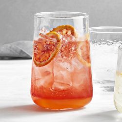 Hammered Glass Tall Tumblers, 14-oz