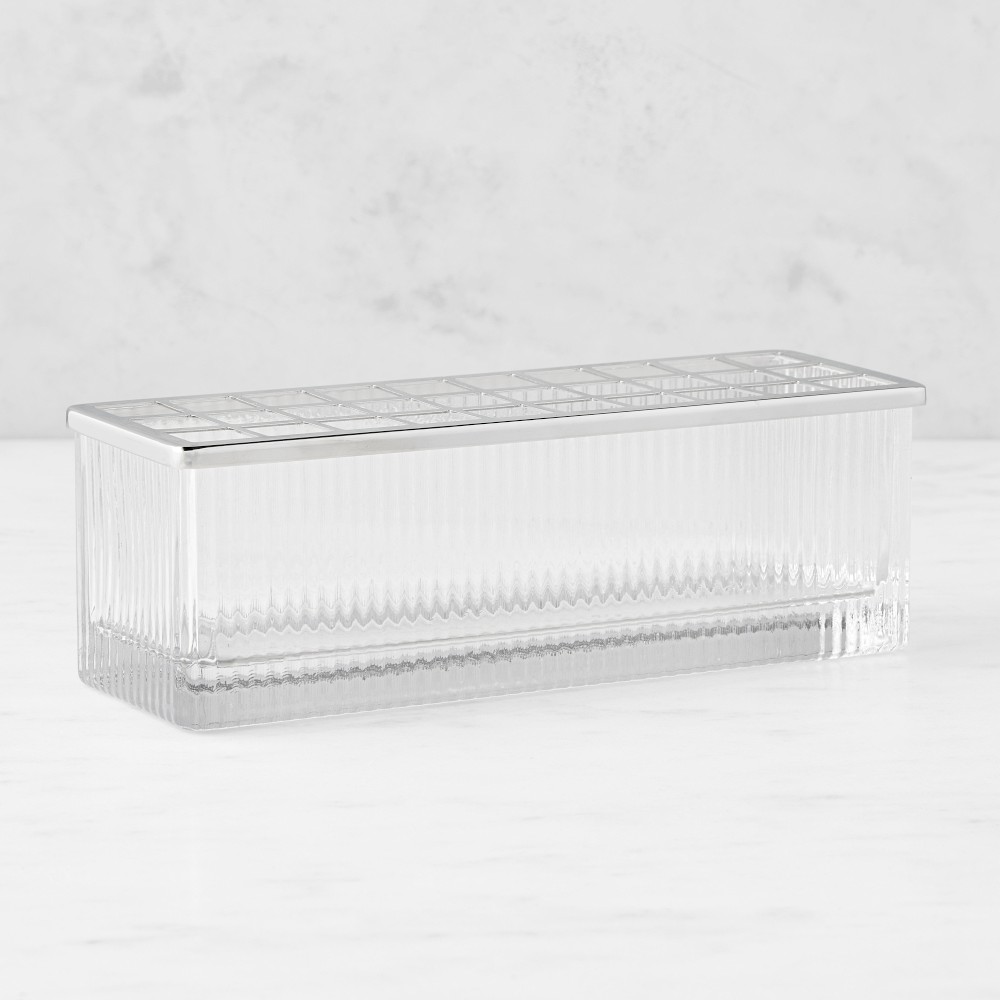 Lucia Rectangular Vase with Frog by Williams Sonoma Home