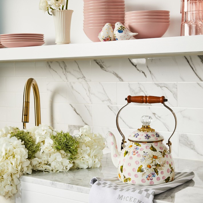 MacKenzie-Childs Wildflowers Tea Kettle | Williams Sonoma