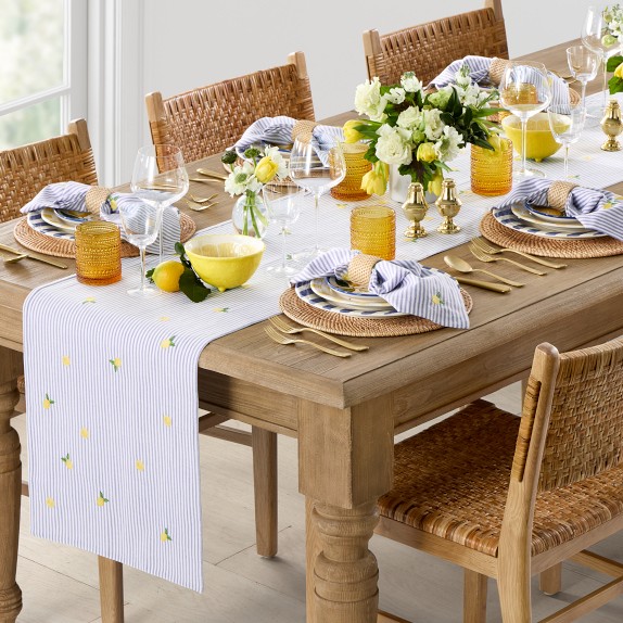 Limone Striped Table Runner
