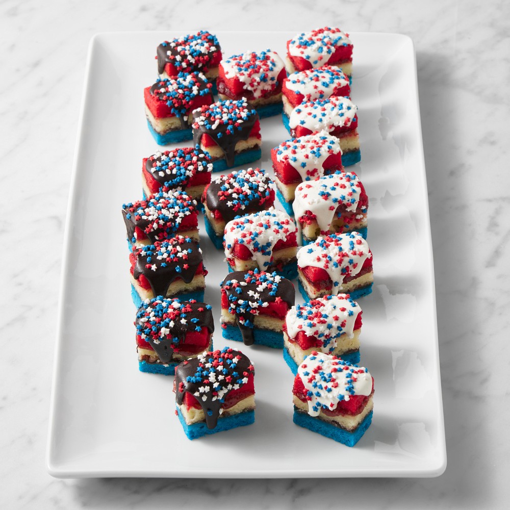 Zola Bakes Patriotic Rainbow Cookies | Williams Sonoma