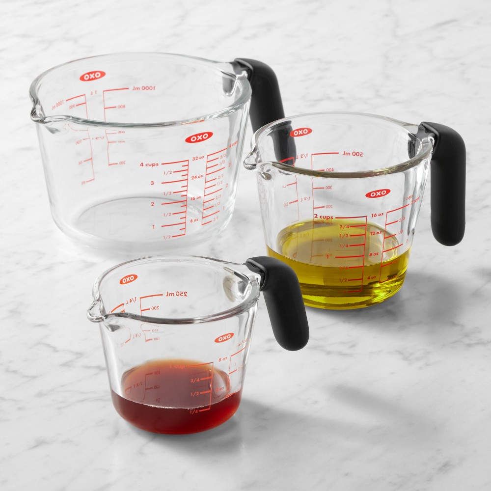 OXO Glass Liquid Measuring Cup - Set of 3