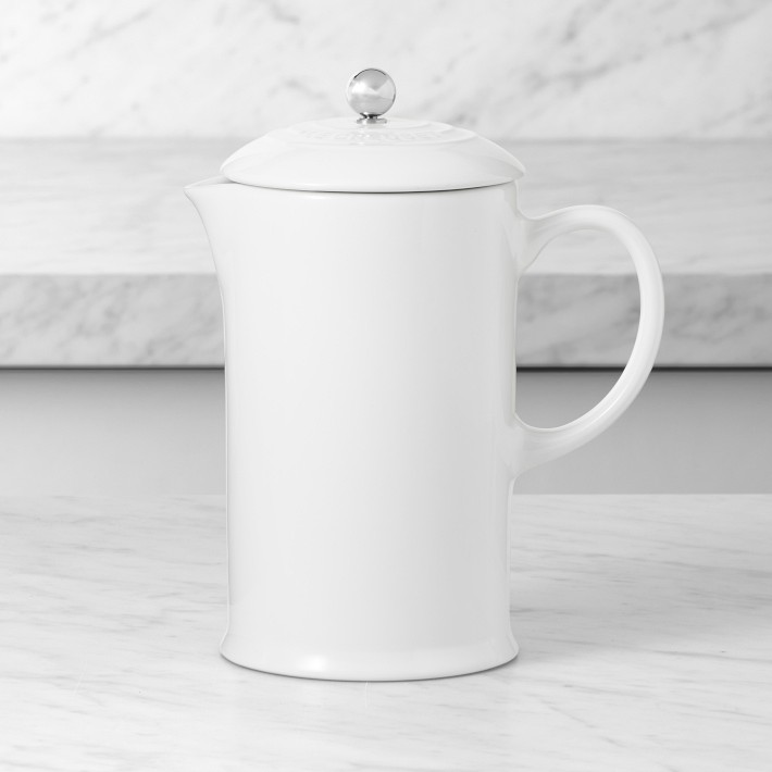LE CREUSET ホワイト Le Creuset Café Stoneware French Press, 34 oz. | Williams Sonoma