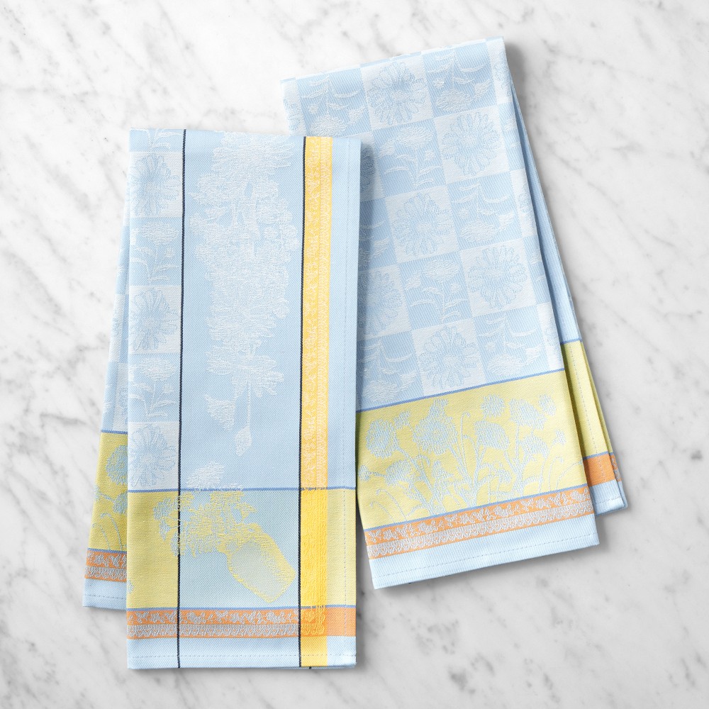 Bright Jacquard Towels, Set of 2 - Set of 2, Daisy