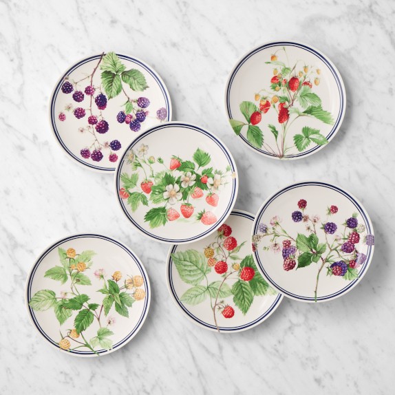 Garden Berry Mixed Salad Plates, Set of 6 | Williams Sonoma