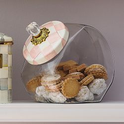 MacKenzie-Childs Rosy Check Cookie Jar