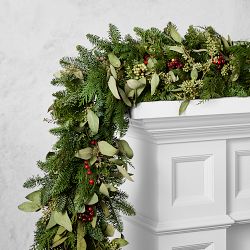 Cedar Berry Eucalyptus Live Wreath &amp; Garland