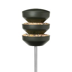 Recycled Birds Feeder Station on Pole