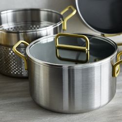 Stainless Steel GreenPan™ Stanley Tucci™ Collection | Williams Sonoma
