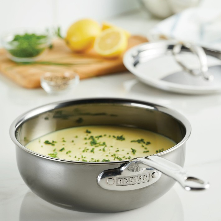 Hestan NanoBond® 2-Qt. Saucier, Titanium Steel | Williams Sonoma
