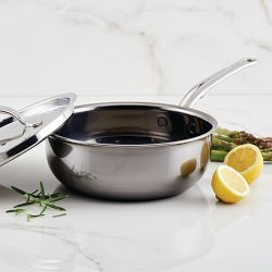 Hestan NanoBond® 2-Qt. Saucier, Titanium Steel | Williams Sonoma