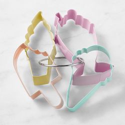 Williams Sonoma Ice Cream Cookie Cutters on Ring, Set of 4