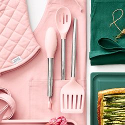 Williams Sonoma Stainless-Steel Silicone Locking Tongs