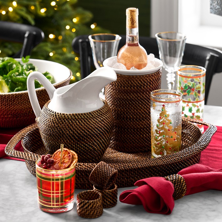 Nito Oval Serving Tray with Handles | Williams Sonoma