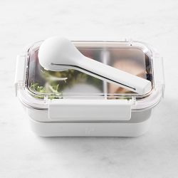 Hold Everything Perfect Lunch Container with Flatware Set and Sauce Container