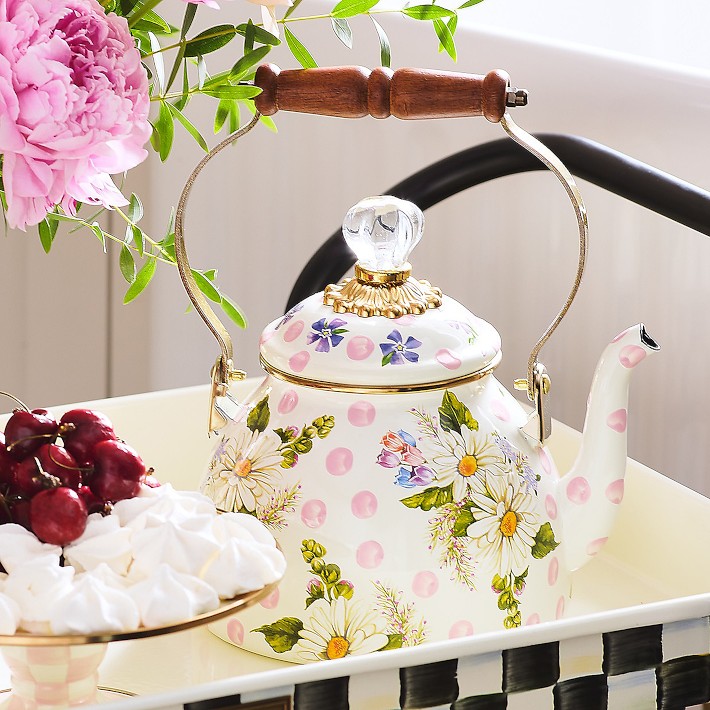 MacKenzie-Childs Wildflowers Tea Kettle | Williams Sonoma