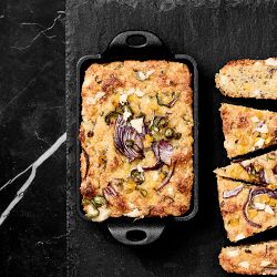 Lodge Seasoned Cast Iron Mini Rectangular Server, Set of 4