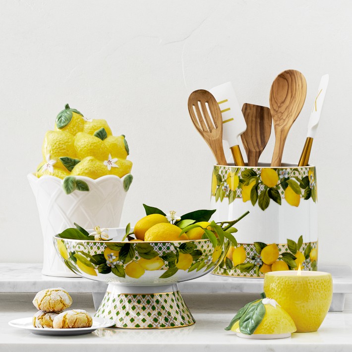 Limone Cookie Jar – Handpainted Stoneware | Williams Sonoma