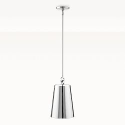 Chain Link Pendant, Polished Nickel