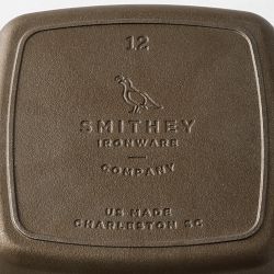 Smithey Seasoned Cast Iron Grill Pan, 12"