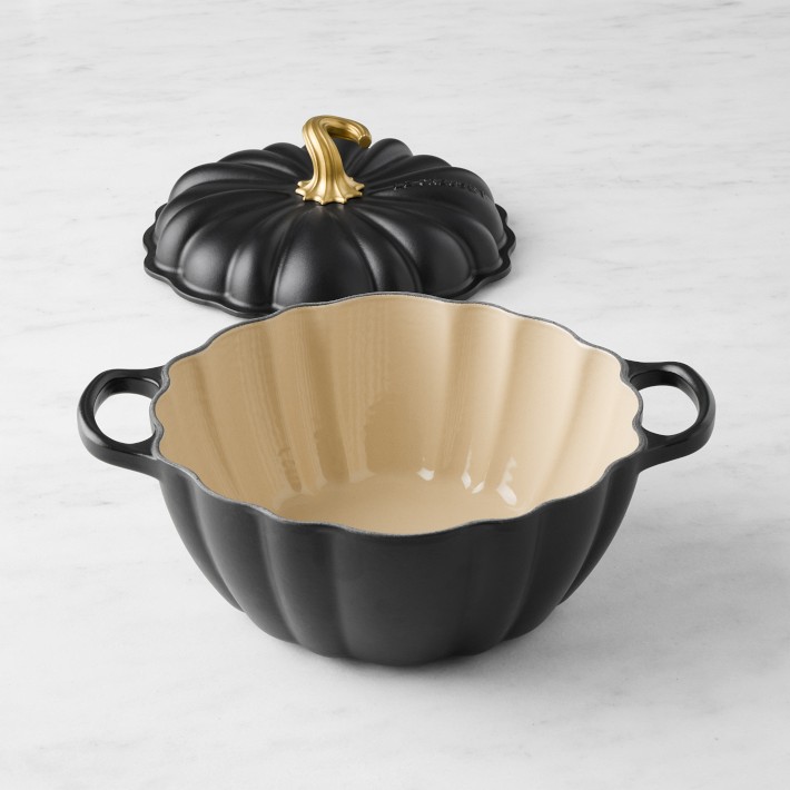 Le Creuset 4-Qt Pumpkin Cocotte Enameled Cast Iron | Williams Sonoma