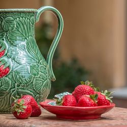 Bordallo Pinheiro Strawberries Pitcher