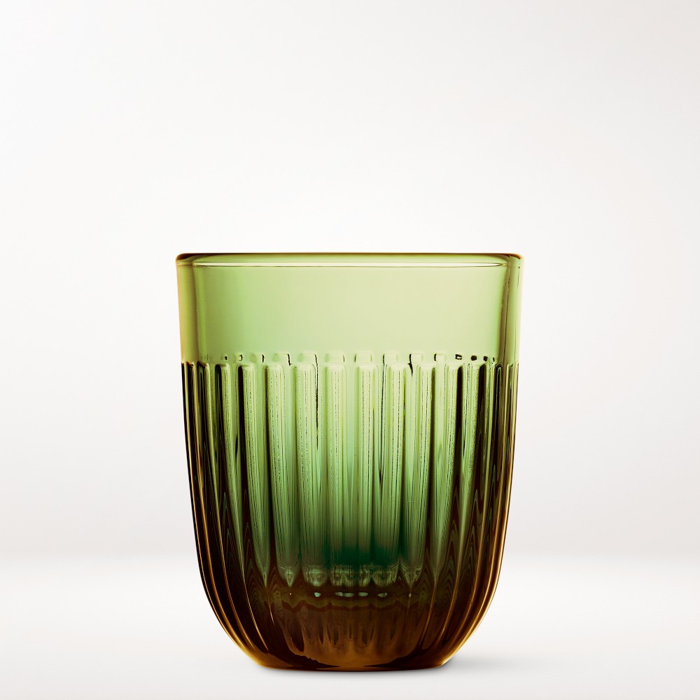 La Rochere Ouessant Tumblers, 10-oz, Set of 6 - 10-oz, Set of 6, Green