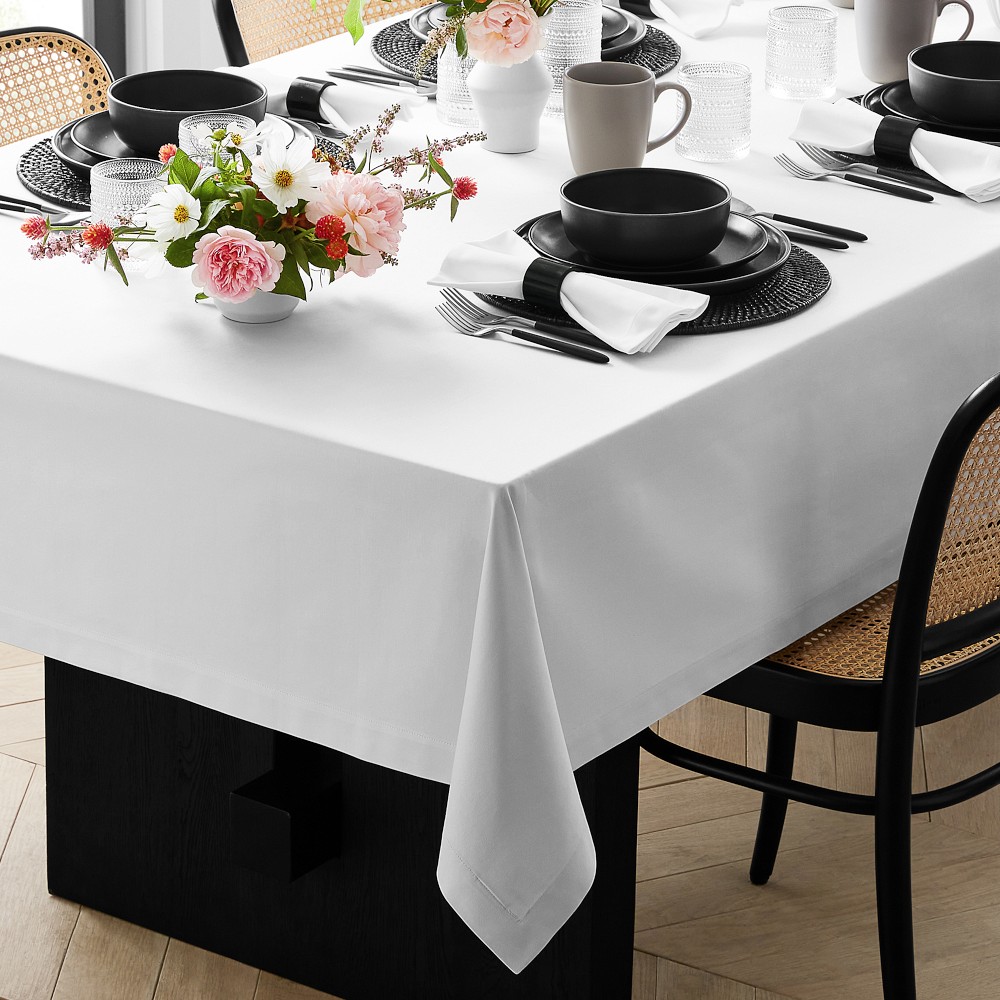Hotel Tablecloth - 70" x 108", White