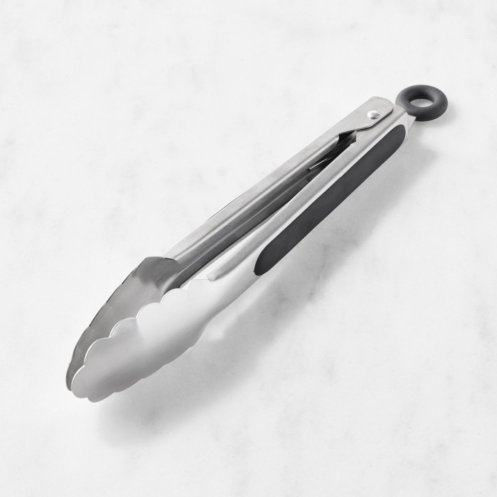 Open Kitchen by Williams Sonoma Stainless-Steel Locking Tongs - 9"