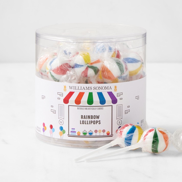Rainbow Lollipops Fruity Candy | Williams Sonoma