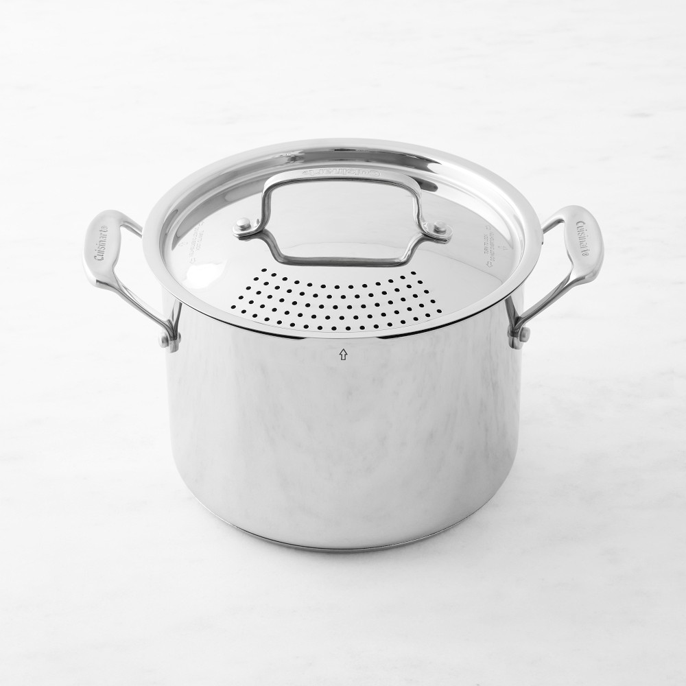 Cuisinart Chef's Classic Stainless-Steel Pasta Pot with Straining Cover, 6-Qt. - 6-Qt.