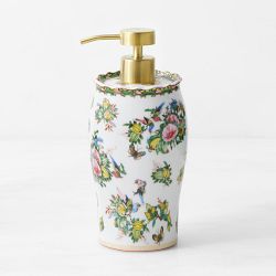 Famille Rose Porcelain Soap Dispenser