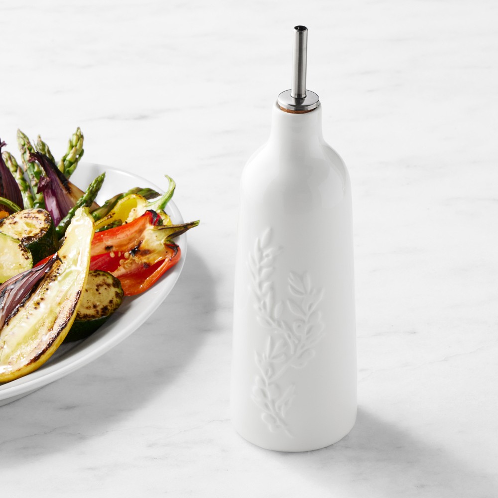 Williams Sonoma Provencal Oil Cruet - White