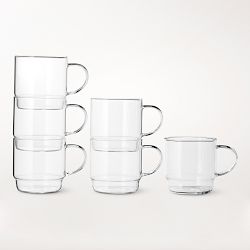 Williams Sonoma Pantry Stacked Mugs, Set of 6