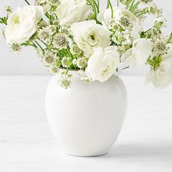 Provençal Small Vase, White