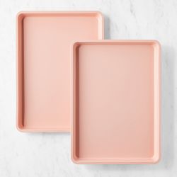 Williams Sonoma Nonstick Half Sheet Pan, Dusty Rose, Set of 2