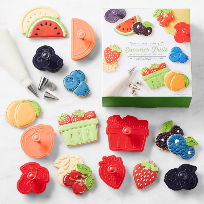 Summer Fruit Impression Cookie Cutters Set | Williams Sonoma