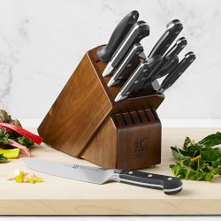 Zwilling J.A. Henckels Pro 10-Piece Knife Block Set, Walnut