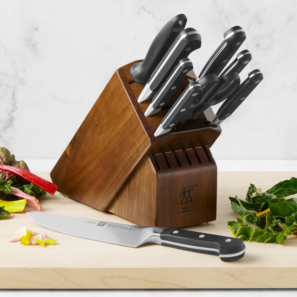 Zwilling Pro Knife Block, Set of 10 - Walnut