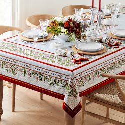 Noel Floral Tablecloth, 70" X 108"