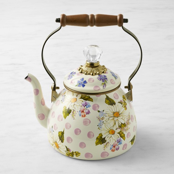 MacKenzie-Childs Sterling Garden Tea Kettle | Williams Sonoma