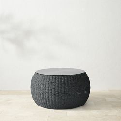 Anders Coffee Table, Black, All Weather Weave